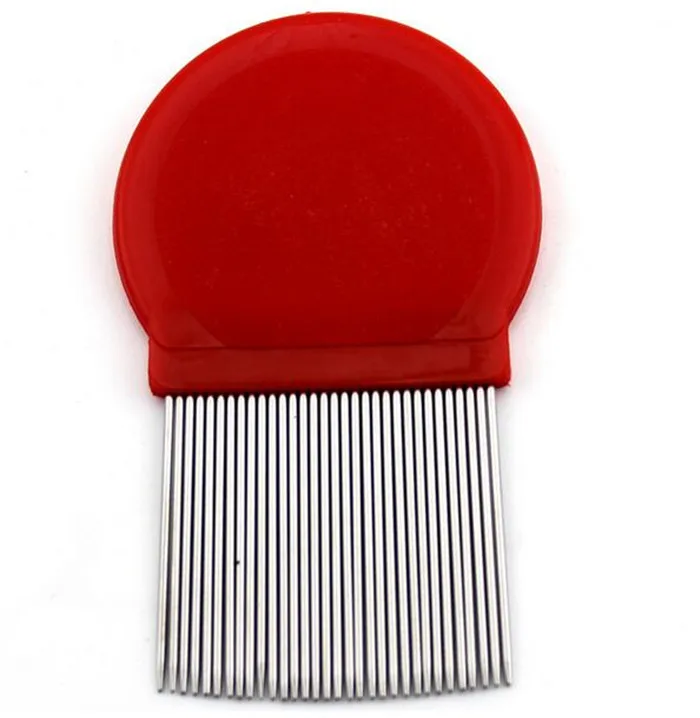 Stainless steel long needle fine toothed comb fleas removal lice combs