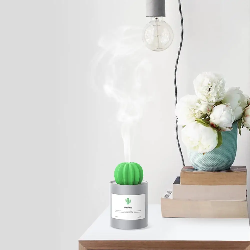 New usb mini portable air cactus humidifier for home or office