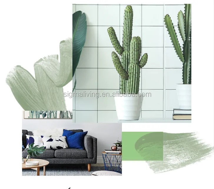 Green Artificial Cactus Succulent Plant