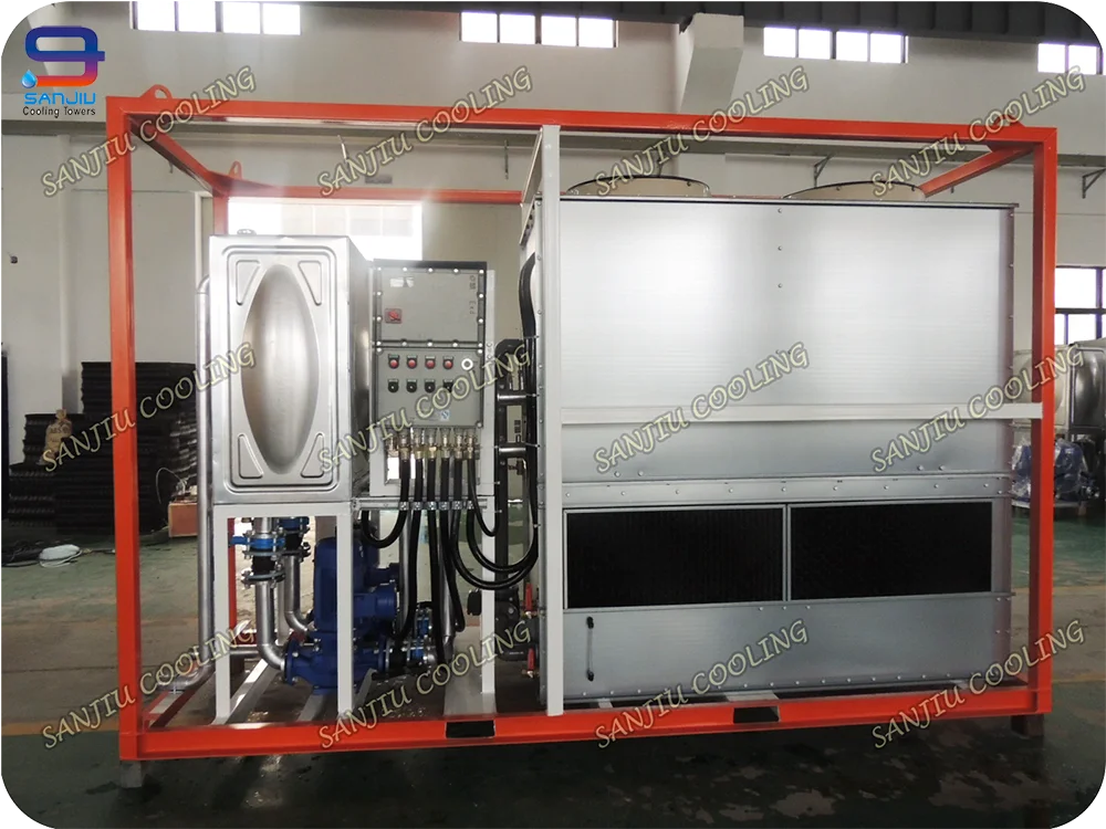 Closed Type Square Counter Flow Cooling Tower without Fills