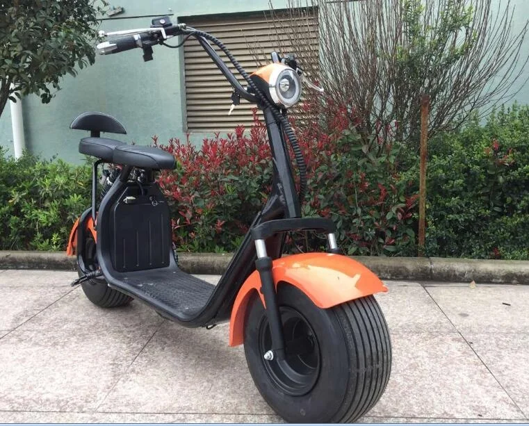 EEC APPROVED city coco 1500w electric scooter/citycoco bike with double removable battery and two seat for 2 passengers