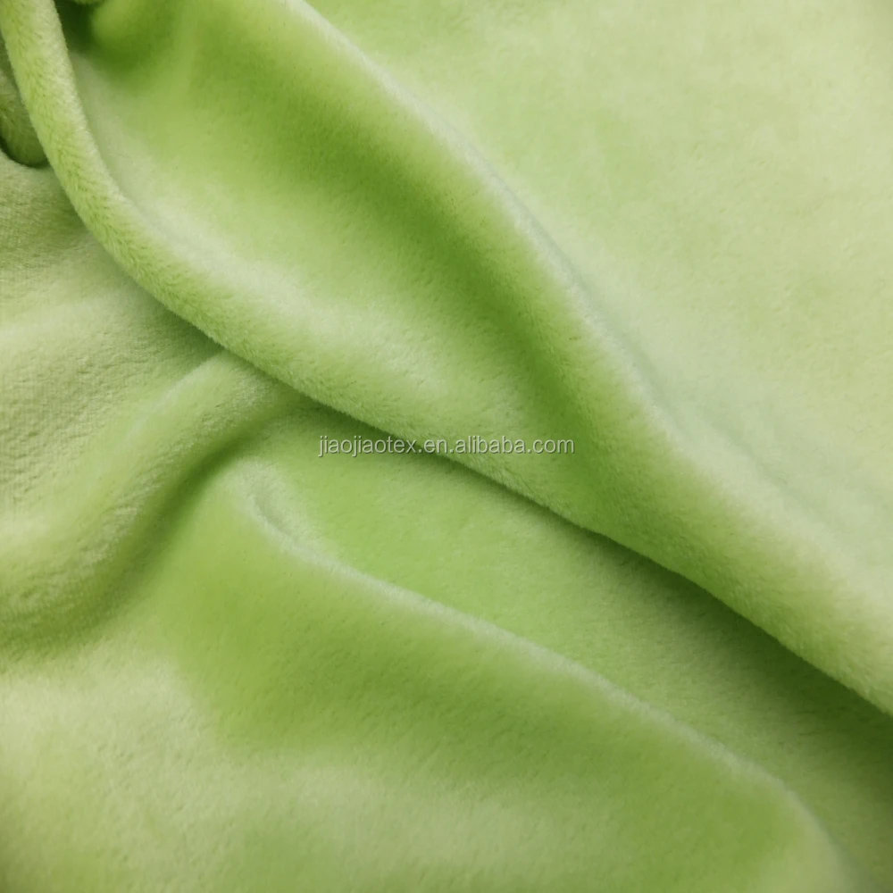 weft Knitted velour Fabric, Blanket Fabric