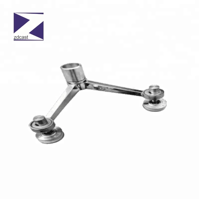 
Stainless steel three arms mirror glass curtain wall spider fitting 