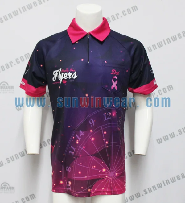 custom designs darts jersey high quality dart wear for dart team