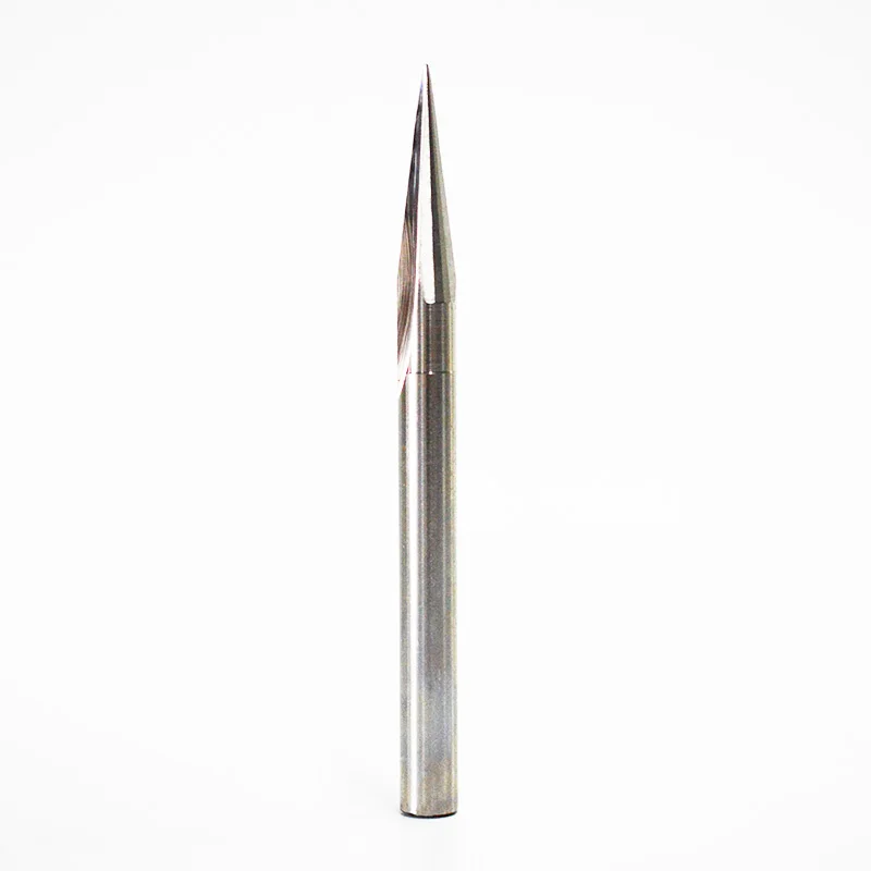 10mm Woodworking engraving machine milling cutter type cutter double-edged straight groove ball-end pointed cutter