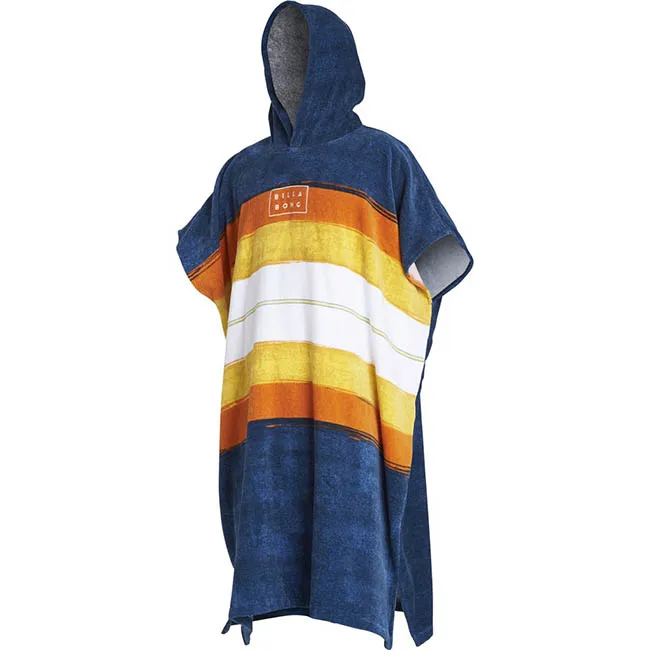 
Promotional customized microfiber poncho sand free hooded bath towel for adults 