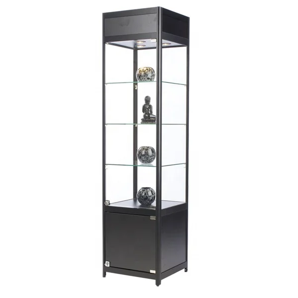 Wholesale metal frame display case for retail shops