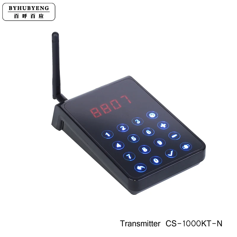 BYHUBYENG 3 дисплея и 1 передатчик беспроводная система очереди 99 каналов 9999 номер Технология FM электронное управление