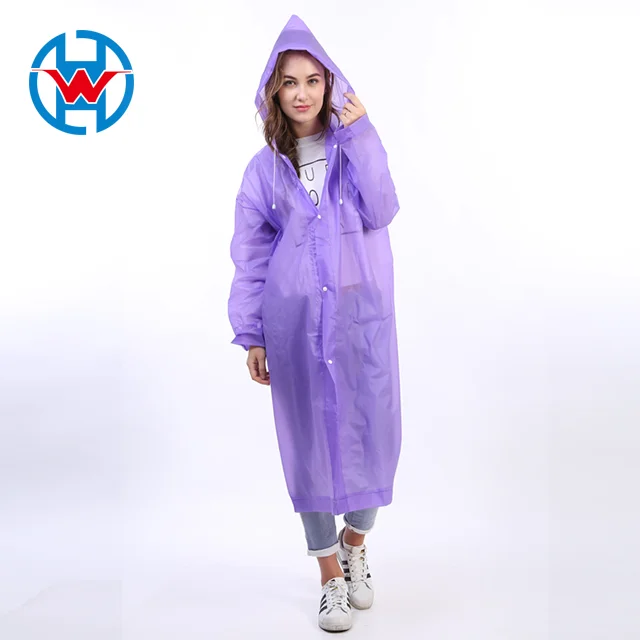 Fashion yellow eva Raincoats For Adults Reusable Raincoat custom Logo Waterproof Raincoat