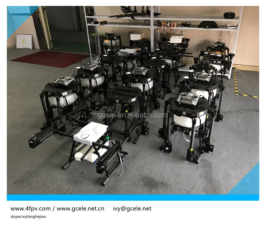 Professional 10L 6 rotor UAV heavy load Crop Sprayer,agriculture machinery drone,RC Helicotper drones with GPS HD Camera