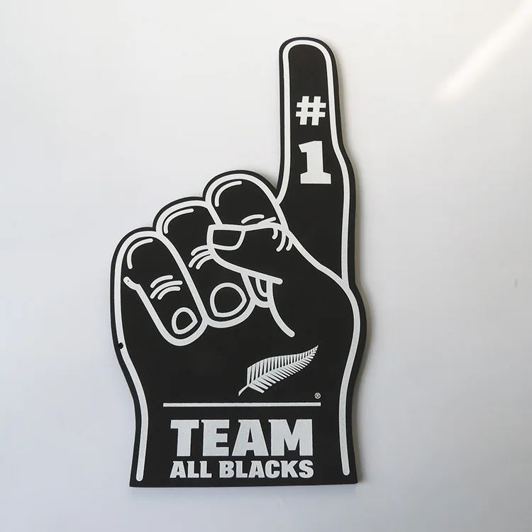 Hot Sale Black EVA Foam Hand For Cheering Wave Foam Hand Shape Sponge