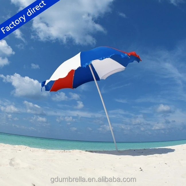 Adjustable Waterproof Parasol Sunshade Striped Large Big Sun Patio Garden Swimming Pool Umbrella Outdoor