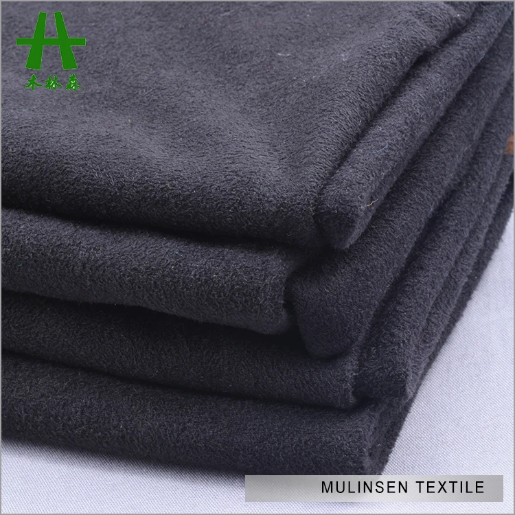 Mulinsen текстиль мягкая на ощупь уточная вязка полиэстер спандекс Толстая замшевая ткань
