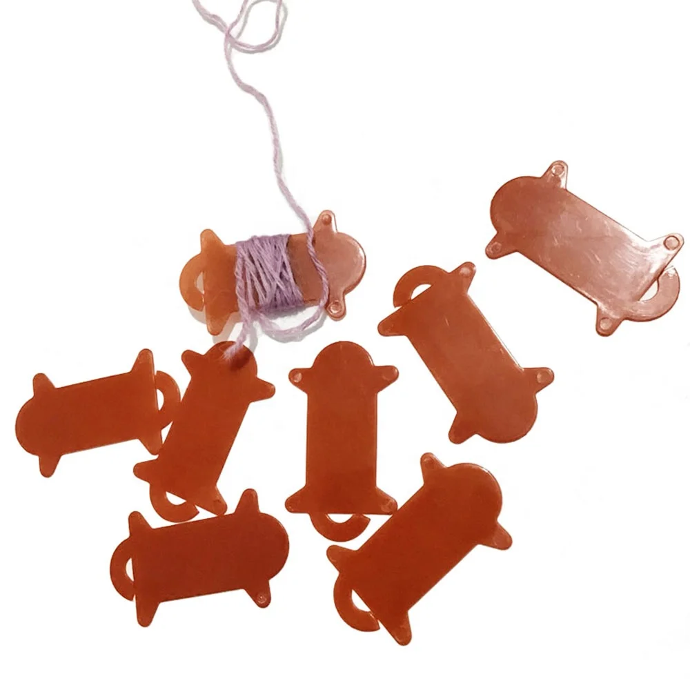 SKC Bobbins Thread Board Plastic Card Embroidery Tools Plastic Floss BobbinsThreadingBoard for Cross Stitch