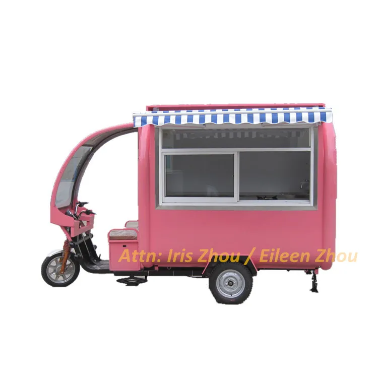 2024 Hot sale tuk tuk for sale / fast food van for sale / cabin three wheel motorcycle