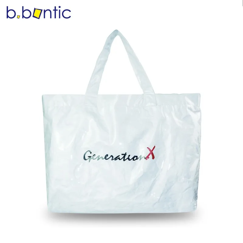 New Design Large Space Soft Transparent PVC Shopping bag Custom logo Shoulder Shopping Bag Fashion Tote bag