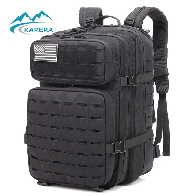 Tactical Military Assault Pack Hiking MOLLE Rucksack Laser cut Backpack