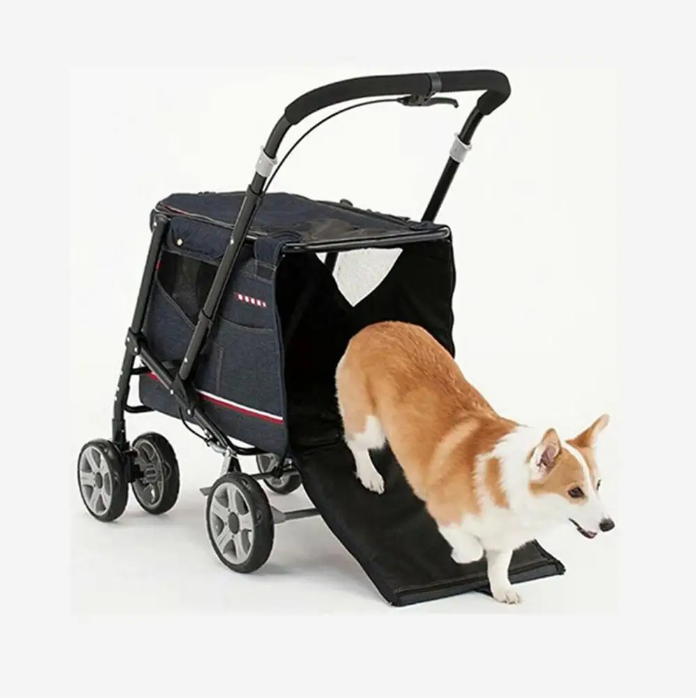 High Quality nylon Fabric Travel & Outdoors trolley  Dog Stroller pet+cages%2c+carriers+