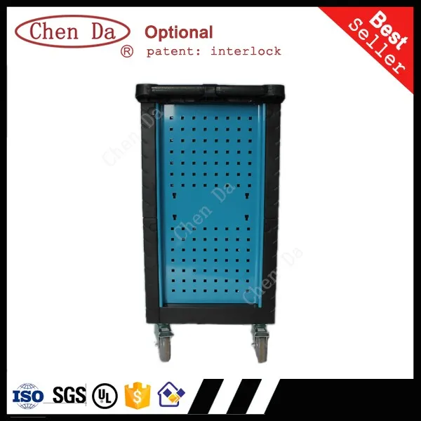 red heavy duty tool box with 7 drawers for hand tools hardware storage