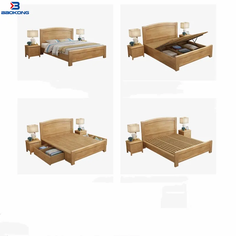 Beech Colour Dubai  Style Hotel Apartment Single Wooden Bed