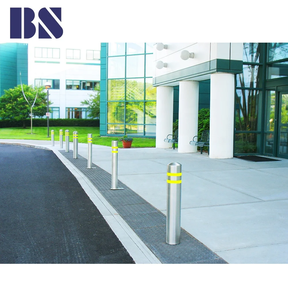 Bollard Manual Rising Bollards Polished Barrier Stainless Bollard Post for Access Control
