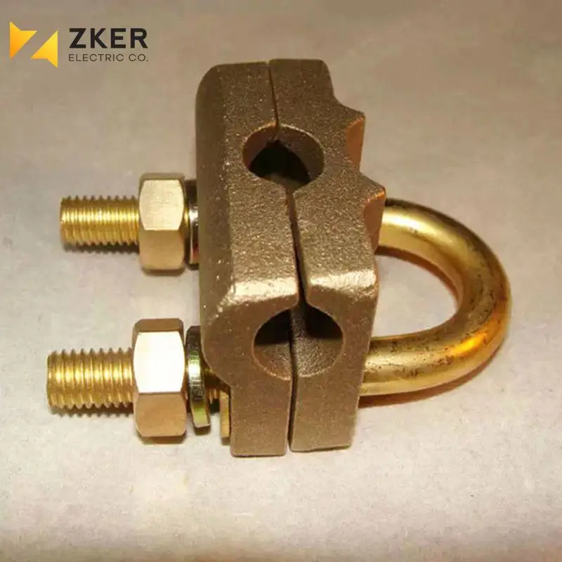 Main product earthing copper wire clamp electrical ground clamp