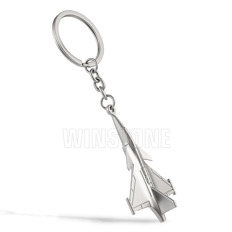 3D Model Keychain Fighter Jet Aircraft Metal Model For Business Gift
