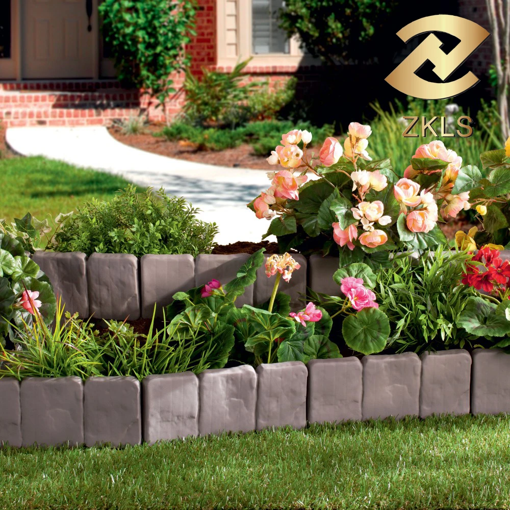 
Brick Design Cheap Plastic Garden Fence For Flower Fencing 