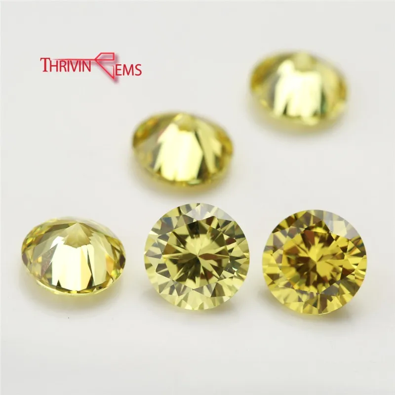 Thriving Gems high quality round cut synthetic cubic zircon stone for ring