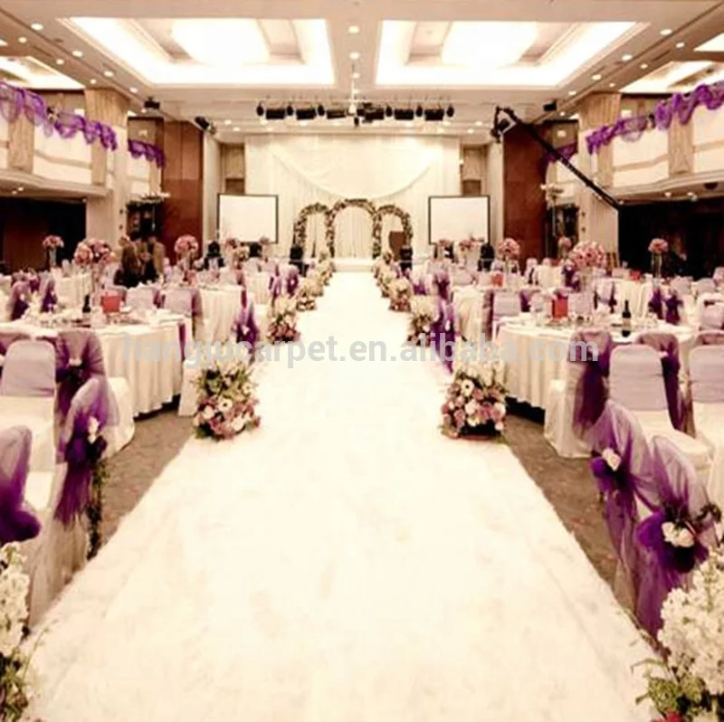 
Economical Quality White Exhibition Carpet Factory Price ShangHai HangJu for Wedding and Event EX-1003 