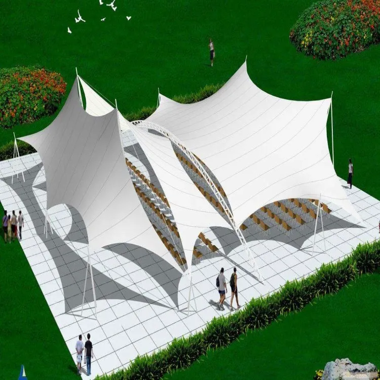 Tensile Membrane Structure Modern Awning For Swimming Pool