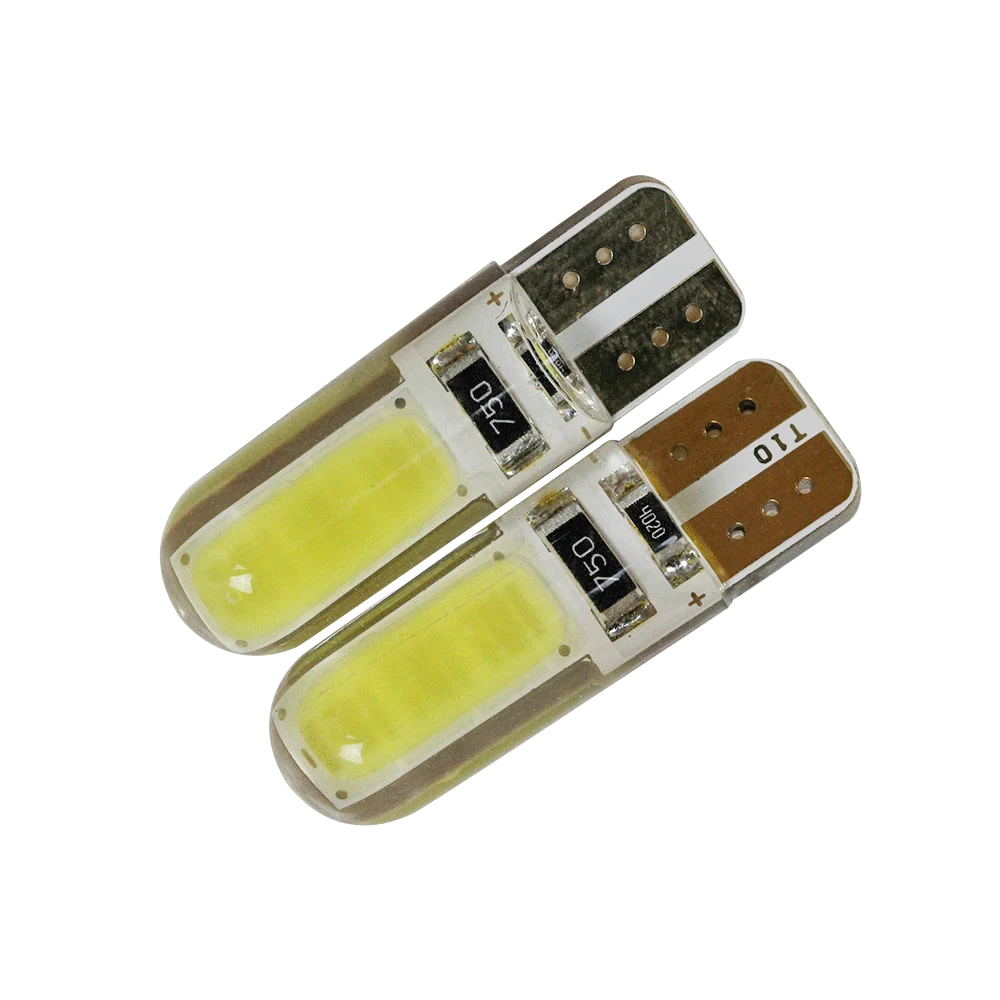 KEEN newest silicone T10 led cob bulbs 194 168 w5w 6smd car auto interior reading light clearance parking lights bulb