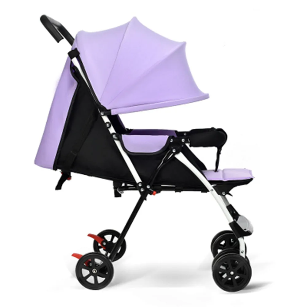 Wholesale Baby Doll Stroller Stainless Steel Frame Lycra Canopy Cheap Folding Baby Pram High Quality Baby Stroller