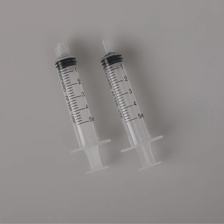 10ml luer slip syringe rubber plunger