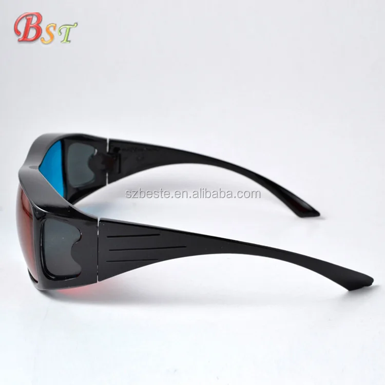 High quality factory price plastic anaglyphic red cyan red blue 3d glasses