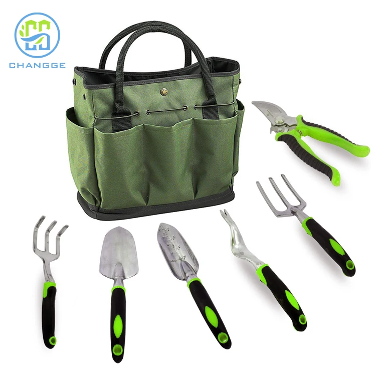 7 in 1 Planting garden tools set with bag
