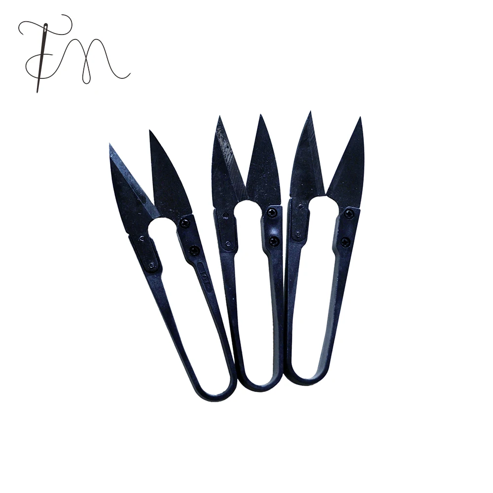 Black Garment Sewing Scissor Stainless Steel Cutter Thread Scissor Handle Tailor Scissor