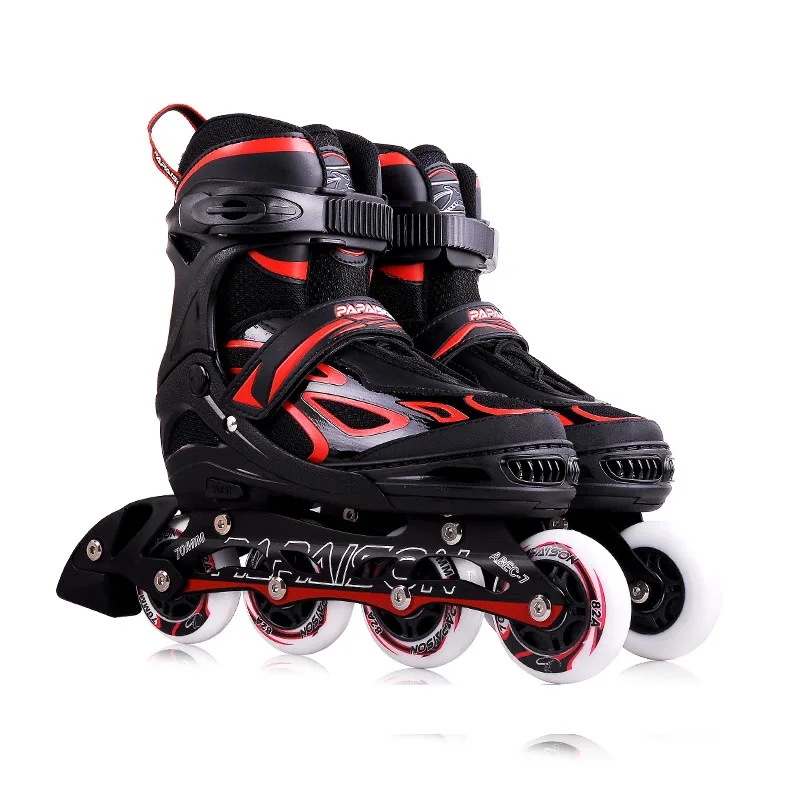 Customized Color Thickened frame 2018 Mexico Hottest selling inline skates model  4 flashing roller skates for adults