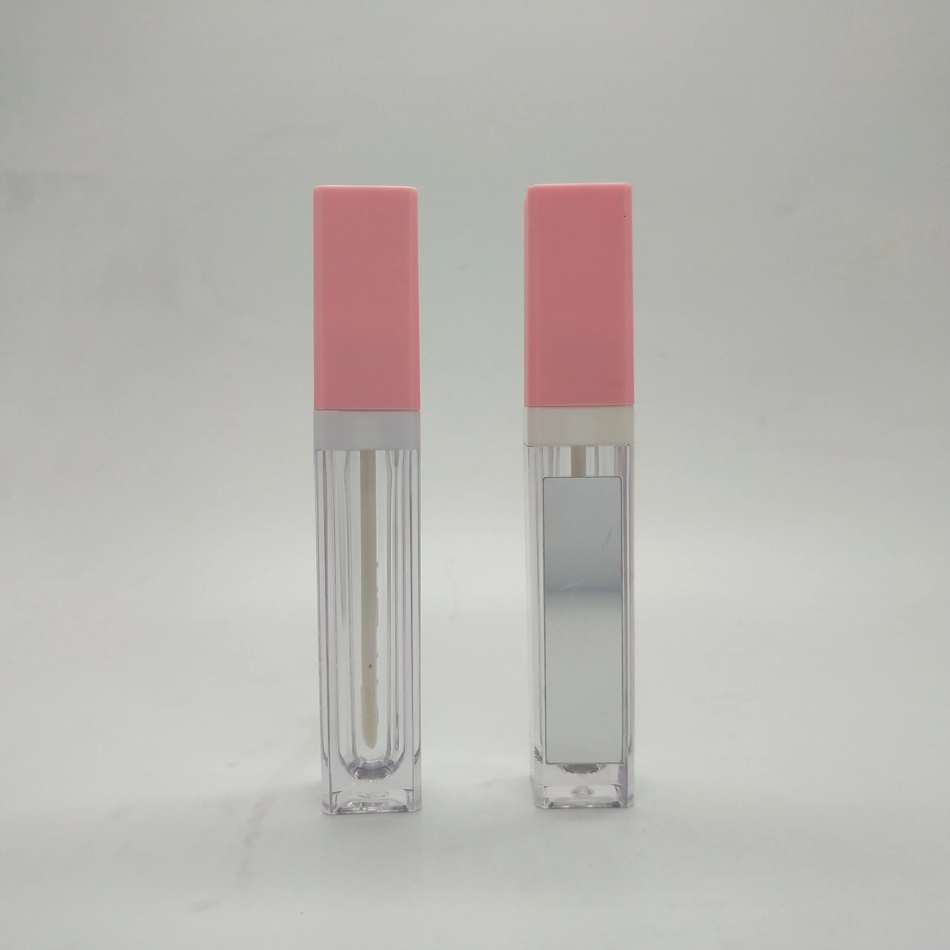 Wholesale custom matte light up led lip gloss tubes with mirror