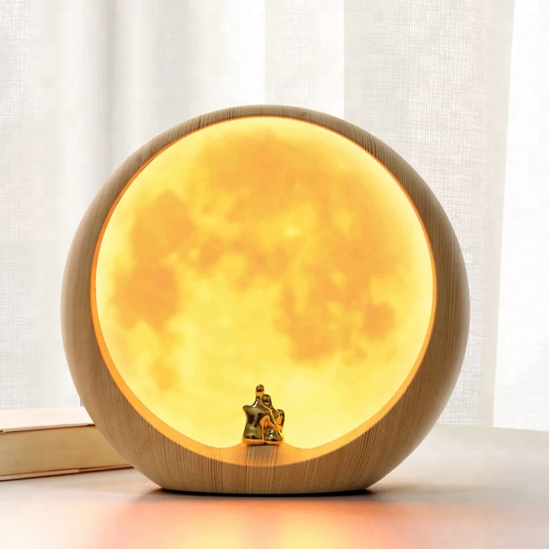 Creative products Chinese Style Led art deco Moon Light Lamp Best Bright Table Lamp