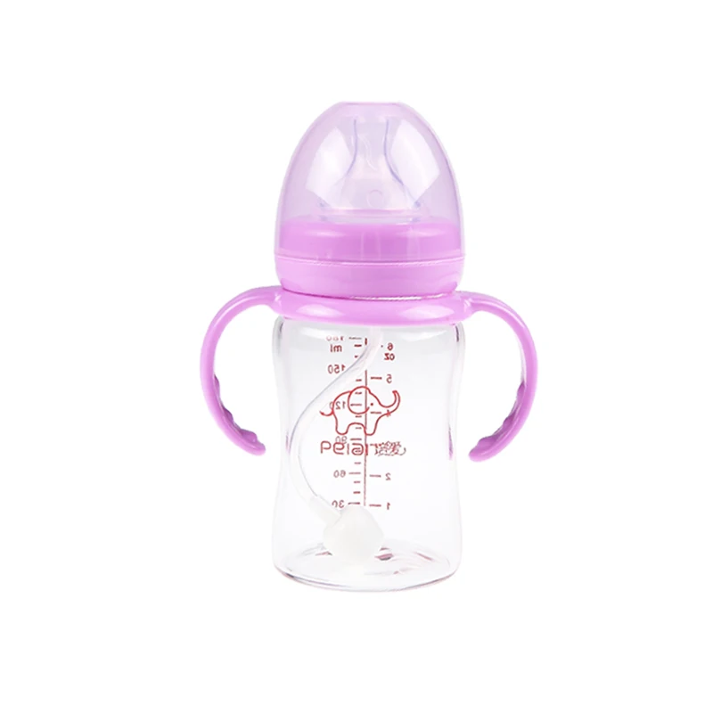 Wholesale Eco-Friendly Nursing Newborn Sipper Nipple Milk Silicone Feeding Baby Bottle