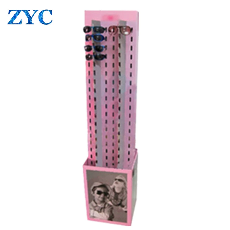 High Quality Pop Corrugated Paper Cardboard Retail Store Floor Display for Sunglasses