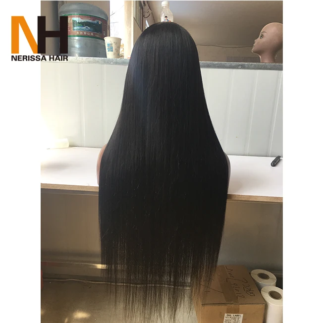 Оптовая продажа, бразильские человеческие волосы без повреждений, шелковистые прямые дешевые парики на сетке, u-образные части