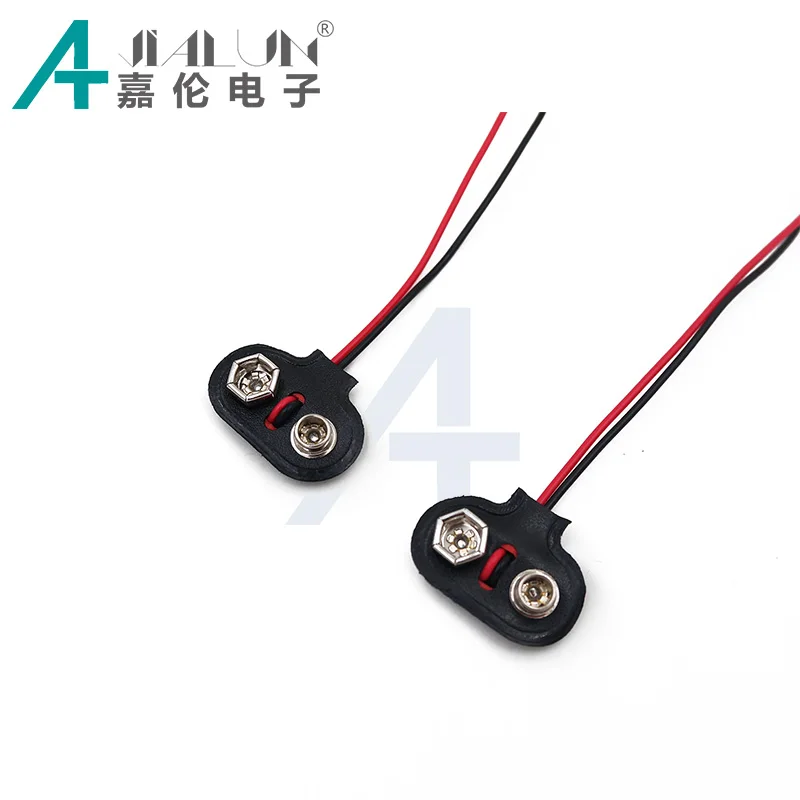 JIALUN 9V Battery Snap T Style Battery connector with wire