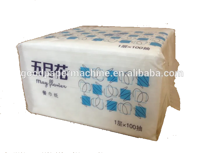 Semi automatic plastic bag facial tissue napkin paper package sealed machine