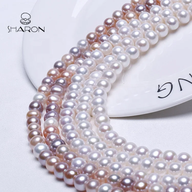 
Big Size Pearl 10-11mm Grade AA Near Round Fashion Decorative Pearl For Clothes 