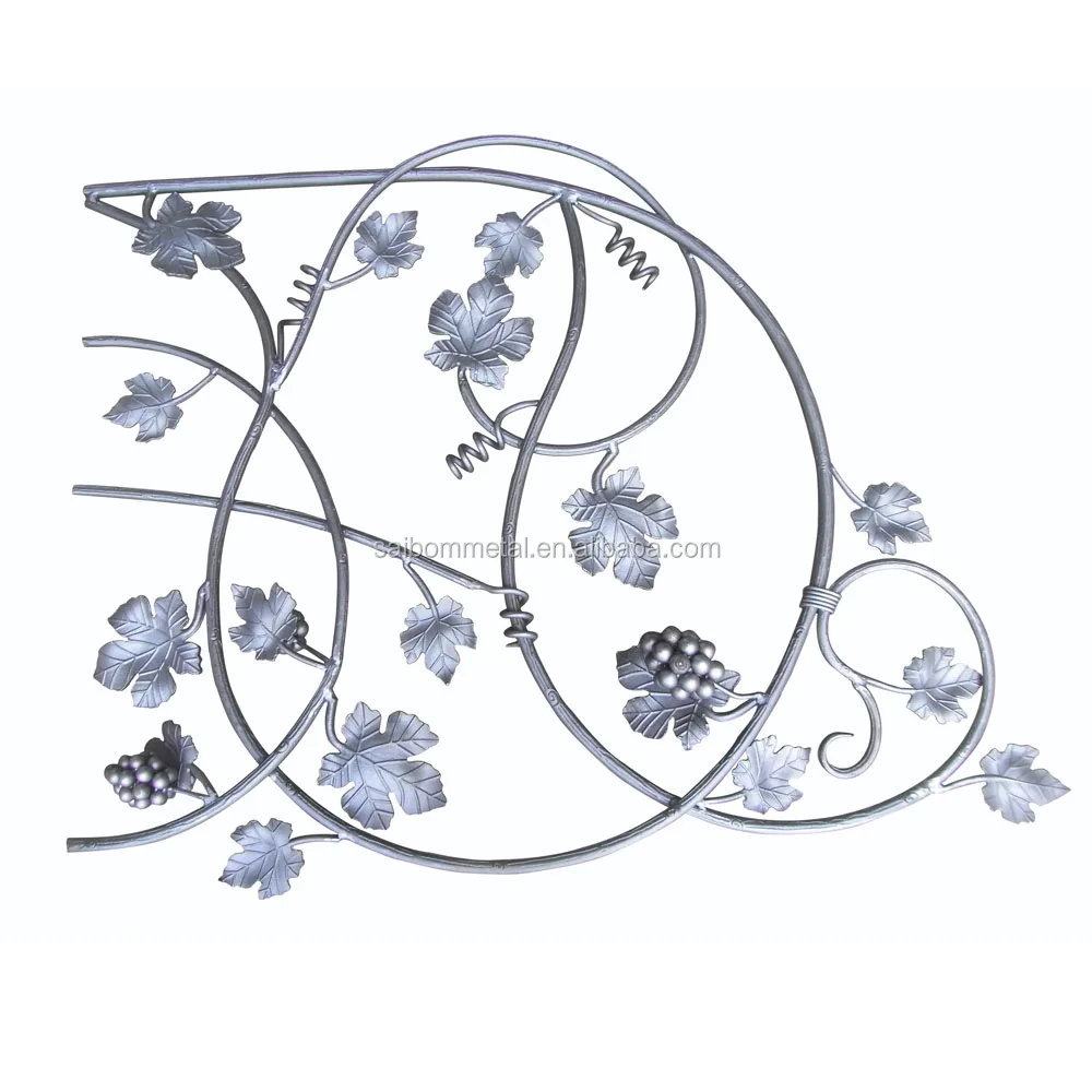 Manual Forged Steel Flower Panel, Rosette, Balusters,Wrought Iron Components