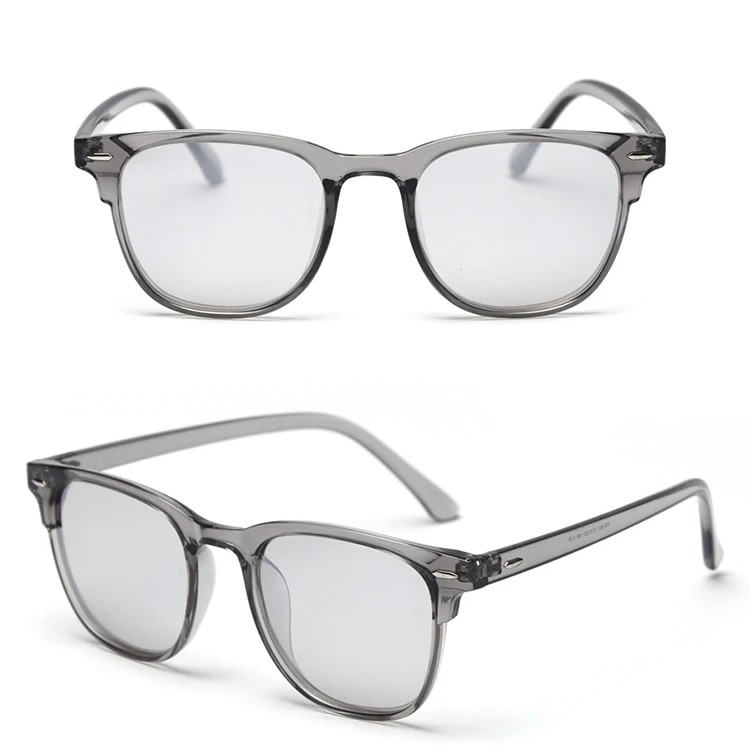 Солнцезащитные очки Morglow TR1801, зеркальные поляризационные, в складной прозрачной оправе, для мужчин и женщин, cat.3