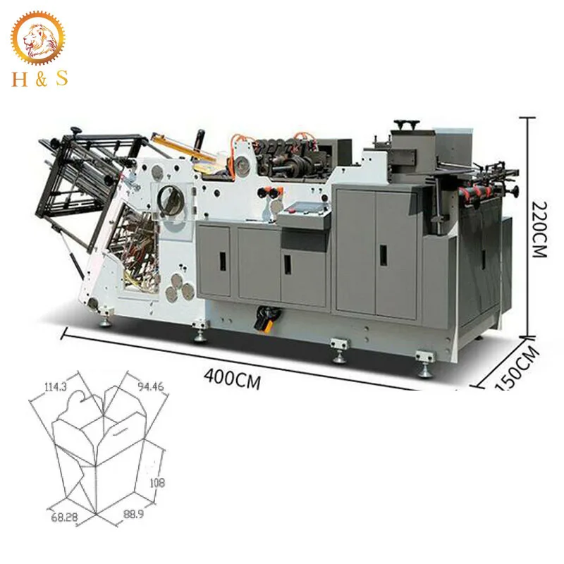 Автоматическая машина для производства одноразовых бумажных коробок по лучшей цене
