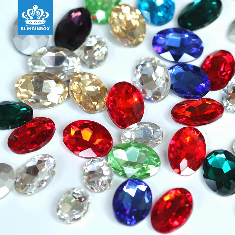 High Quality Point Back Rhinestone Beads Ab Sew on Navette Rhinestone Glass Crystal AAA Vase Filler Glass Stones Rivoli Glass